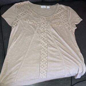 Cato Cream Embellished Blouse